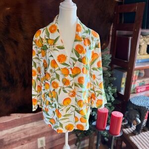 Classic Concepts Citrus Print Blazer – Size M (NWT)